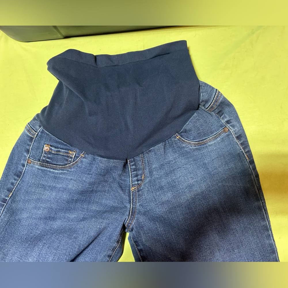 Mother hood Maternity indigo Blue Jeans-Perfect condition-Size Large perfect